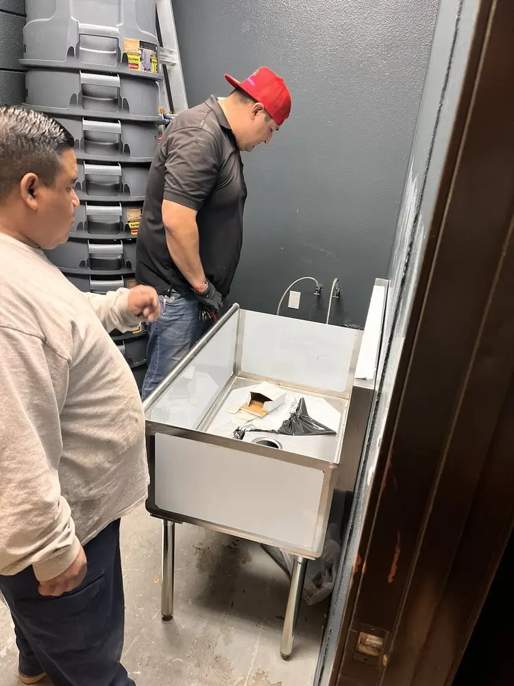 Commercial plumbing and sink installation in Delridge